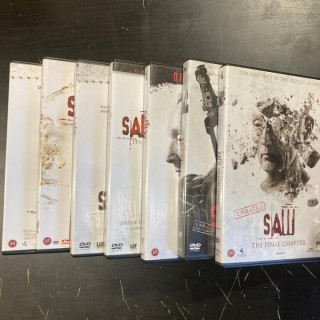 Saw 1-7 7DVD (VG-M-/M-) -kauhu-